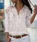 Women's Clothing Women's Fashion Printed Top Casual Long Sleeve Loose Button Down Shirt For Formal & Casual For Women_ecoleips.com