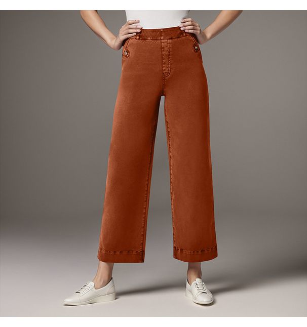 Women's Clothing Loose Straight Wide Leg Nine Point Trousers Jeans_ecoleips.com