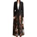 2024 New Middle Eastern Muslim Dubai Fashion Elegant Cardigan Pleated Printed Dress Abaya_ecoleips.com