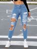 Women’s Clothing jeans spring and summer women's ripped high elastic jeans for women_ecoleips.com