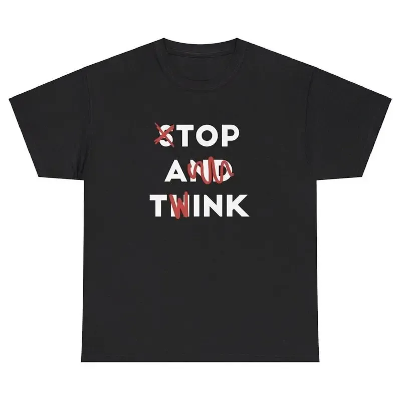 Top A Twink Funny T-shirt Inappropriate Adult Humor Jokes Gen Z T-shirt Graphic T Shirts Women Clothing Fashion Harajuku Y2K Top_ecoleips.com