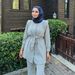 Women's Clothing Autumn Wrinkled Long Sleeved Lace Up Shirt Straight Long Casual Suit_ecoleips.com