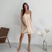 Cross-border 2026 Summer New European And American Sexy Hot Girl Strap Dress, Salt Style Pullover Loose Cotton Linen_ecoleips.com