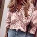 Aria Basics Aria Basics 2023 Independent Station Spring Summer New European And American Style Long Sleeve Ruffle Shirt Women's_ecoleips.com
