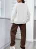 Women's Fleece Hoodie Set With A24 Print - Cozy Winter Pullover Sweatshirt & Pants, Casual Loungewear, Soft Polyester, S-XXL_ecoleips.com