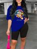 Summer Women's Casual Fashion NEVER Give Up Letter Printed Loose T-shirt Shorts Two-piece Set Summer Sportswear Suitable For Daily Wear-168_ecoleips.com