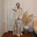 Women's Printed Mandarin Collar Lounge Set – 2026 Spring Trendy Two-Piece Outfit (Beige Floral, S/M/L/XL/XXL)_ecoleips.com