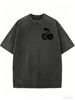 Oversized Vintage Style T-Shirt, Unisex Casual Loose Fit Tee For Streetwear & Weekend Wear_ecoleips.com