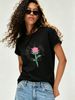 Women's Pure Cotton Casual Tee, Relaxed Fit Short Sleeve Everyday Essential_ecoleips.com