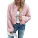 Diyun European And American Casual Solid Color Sweater Coat Women's Fashion 2025 Autumn Winter_ecoleips.com