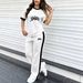 Women's Color Block Shorts Set - Summer Print Loose Fit Two-Piece Outfit-27_ecoleips.com
