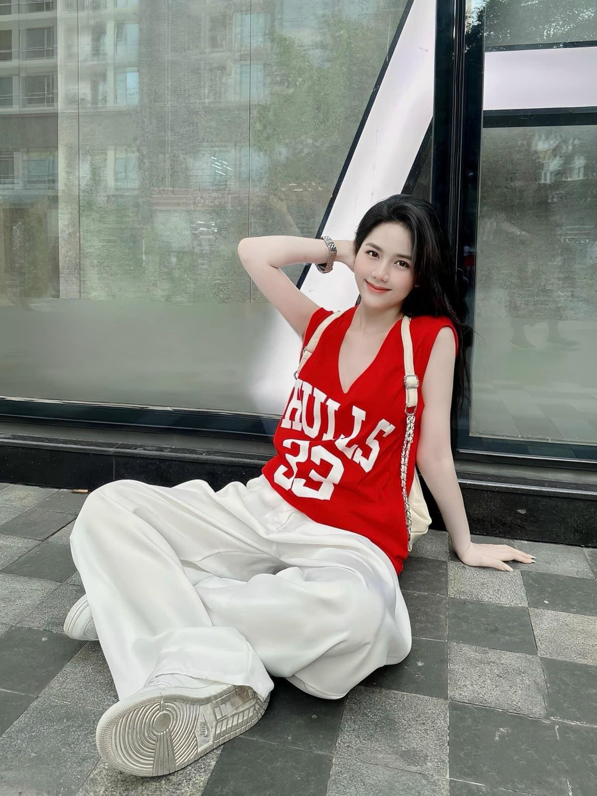 Women's Sleeveless Vest Set American Fashion Loose T-Shirt And Wide Leg Pants Casual Stylish Two Piece Set For Summer_ecoleips.com