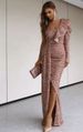 Women Sequin Floor Length Long Train Big Swing Sexy Dress Formal Prom Party Evening Banquet Gown Elegant Evening Dress_ecoleips.com