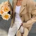 ZA Best-selling Cross-border Foreign Trade European And American Style Women's Suede Wide-shoulder Jacket_ecoleips.com