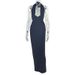 Women's Solid Color Pleated Pencil Skirt European American Style Street Style Low Cut Slim Halter Neck Long Dress_ecoleips.com