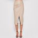 Women's PU Split Skirt High Waist Zipper Pile Pleated Leather Skirt Sexy Hip Skirt_ecoleips.com
