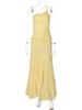 Hugcitar One Shoulder Slips Backless Sexy Ruffles Elegant Pleated Maxi Prom Dress Summer Women Clothes Birthday Party Festival_ecoleips.com
