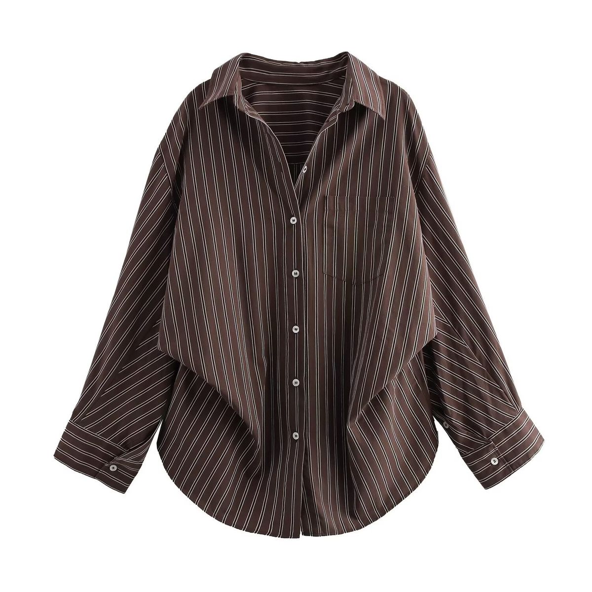 Women's Clothing Women's Classic Batwing Sleeve Shirt Fashionable Style Long Sleeve For Formal & Casual For Women_ecoleips.com