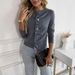 Spring And Autumn Round Neck Buttoned Women's Versatile Elegant Commuting Long Sleeve Knit Cardigan_ecoleips.com