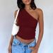 Women's Ribbed Knit Off-Shoulder Sleeveless Crop Top Solid Color Summer Casual Stretchy Comfortable Fabric Elegant Vest_ecoleips.com