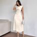 AD229 's New Comfortable Skin-friendly Women's Sleeveless High-fashion Top, Elegant And Classy Long Dress_ecoleips.com