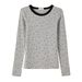 #High Quality Products # Cute And Playful Polka Dot T-Shirt Women With Long Sleeves For Autumn 2025, New Color Blocking_ecoleips.com