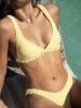 Women's Clothing Bikini Solid Color Pleated Summer Beach Bikini Set_ecoleips.com