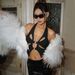 2026 New Slim-fit Sexy Hollow T-shirt Spring And Summer New Navel Hanging Neck Spice Girl Vest Top_ecoleips.com