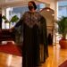 Women's Clothing Chiffon Heavy Hot Diamond Beaded Robe Muslim Large Size Dress_ecoleips.com