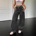 Cross-border Foreign Trade Independent Site: European And American Popular High-waisted Jeans, Fashionable Retro_ecoleips.com