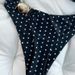 Sexy Polka Dot Bikini Set – Strapless Triangle Top & High-Cut Bottom, Quick-Dry Swimwear For Beach & Pool_ecoleips.com