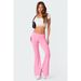 Suitable For All Seasons 2024 New Fashion Solid Color Comfortable Slim Fit Low Waist Flared Pants For Women_ecoleips.com