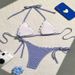 Verve 2024 New Striped Tie Halter Sexy Bikini Three-Piece Beach Swimsuit For Women_ecoleips.com