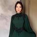 Women's Clothing Autumn And Winter New Women's Clothing Lace Lace Robe Evening Dress_ecoleips.com