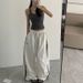 Women's Clothing New Style Personality Trend Drawstring On Both Sides Elastic Waist Wide Leg Trousers_ecoleips.com