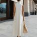 New Office Sleeveless Pocket Vest A-line Dress Ladies Casual Street Stand Collar Solid Long Dress Fashion Irregular Summer Dress_ecoleips.com