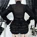 Halloween Lace Hollow out Long Sleeve Top for Women Dark Style Comfortable Casual Shirt Autumn Fashion_ecoleips.com
