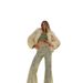 Faux Fur Cropped Jacket Women's Fashion Winter Coat Fluffy Fox Fur-Like Collar Cozy Outerwear_ecoleips.com