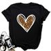 European And American Cross-border Foreign Trade Wholesale Clothing Leopard Print Sexy Lips Round Neck Plus Size_ecoleips.com