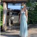 ng2510292 French Seaside Resort Style Elegant Waist-cinching Long With Mesh Design, Slimming And Gentle Square-neck Mint Dress_ecoleips.com