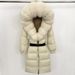 Elegant Fox Fur-Trimmed Down Coat – Long Hooded Winter Jacket For Women (Black/Khaki/Olive, S-XXL)_ecoleips.com