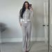 Women's Fashion 2025 Autumn New Style Unique Round Neck Buttoned Contrast Color Cardigan Long Sleeve High Waist Slim Fit_ecoleips.com