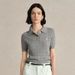Women's Embroidered Short Sleeve Knit Top - Slim Fit Ribbed Polo Collar Sweater For Spring/Summer_ecoleips.com