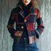 2025 European And American Women's Fashion Independent Station Plaid Retro Warm Autumn Winter Stand Collar Patchwork_ecoleips.com