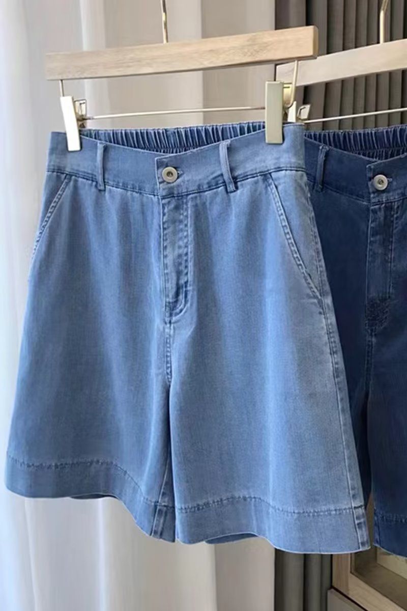 Fashionable Ultra-soft Tencel Denim For Women With A Pear-shaped Figure, Summer Thin Style, Plus Size, Slimming And_ecoleips.com