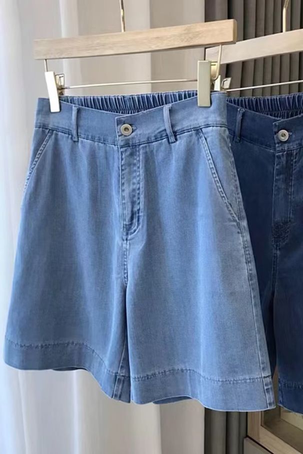 Fashionable Ultra-soft Tencel Denim For Women With A Pear-shaped Figure, Summer Thin Style, Plus Size, Slimming And_ecoleips.com