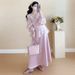 New Korean Fashion Jacquard Top + Camisole Dress Two-Piece Set For Pregnant Women_ecoleips.com