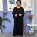 Verve 2025 New Dubai Turkish Muslim Women's Dress Cardigan Robe Inner Two-Piece Set_ecoleips.com