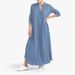 plus Size Women's Solid Color Denim Dresses European American Style Cross Border E-commerce 2024 Fashion for Curvy Ladies_ecoleips.com