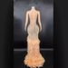 Women's Clothing High Quality Long Sleeve Rhinestone Dress Split Club Luxury Feather Long Dress_ecoleips.com